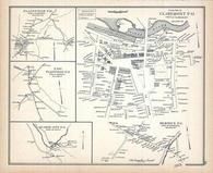 Plainfield Town, Plainfield East, Quaker City, Claremont, Meriden, New Hampshire State Atlas 1892 Uncolored